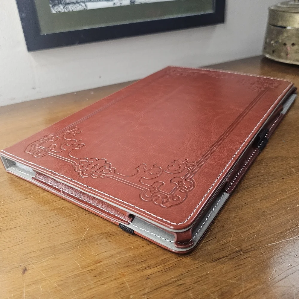 NWT Moko Vintage Style Brown Leather Case - Fire HD 10
